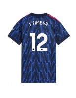 Arsenal Jurrien Timber #12 Bortedrakt Dame 2025-26 Korte ermer